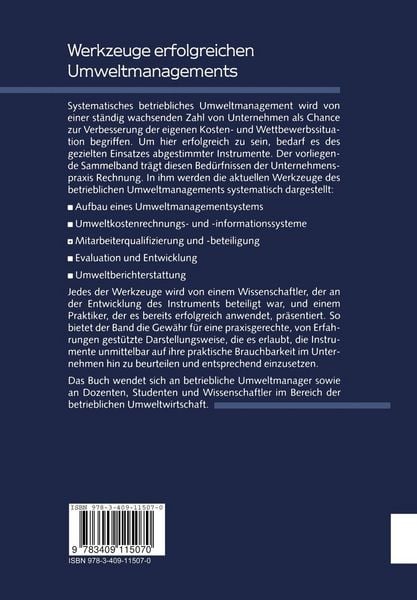 Produktbild: Werkzeuge erfolgreichen Umweltmanagements
