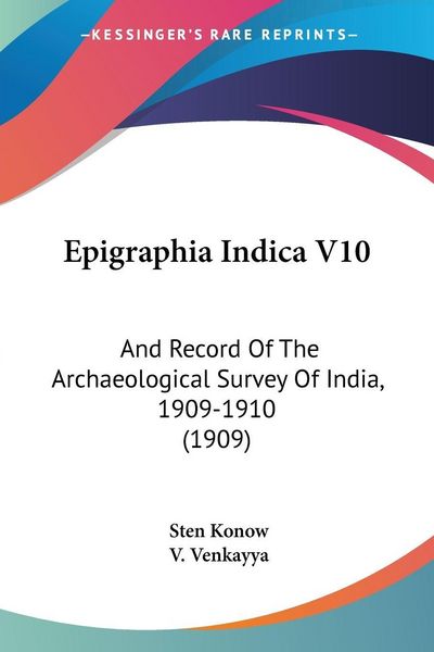 Produktbild: Epigraphia Indica V10