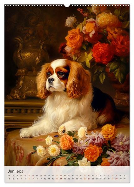 Produktbild: Cavalier King Charles Spaniel (hochwertiger Premium Wandkalender 2026 DIN A2 hoch), Kunstdruck in Hochglanz