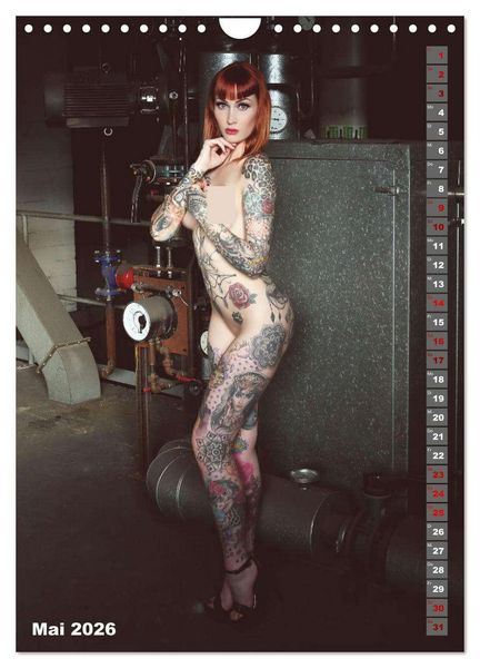 Produktbild: Beauty Tattoo Girls 2026 (Wandkalender 2026 DIN A4 hoch), CALVENDO Monatskalender