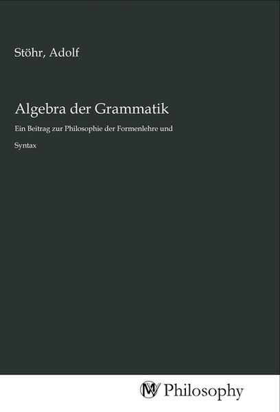 Produktbild: Algebra der Grammatik