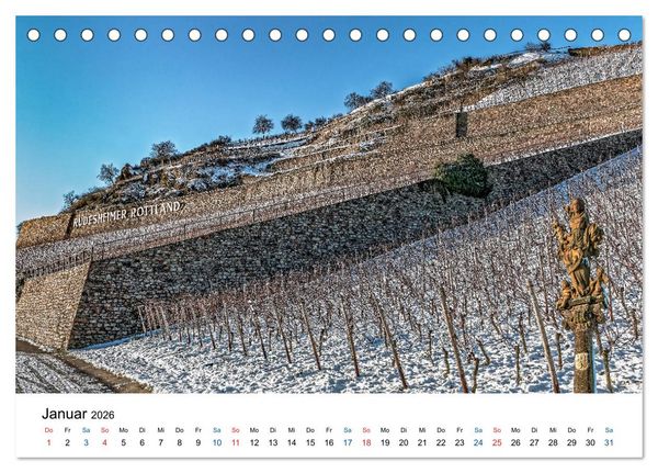 Produktbild: Rheingau - Rhein Riesling Kultur (Tischkalender 2026 DIN A5 quer), CALVENDO Monatskalender