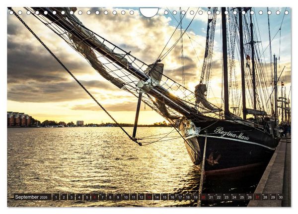 Produktbild: Wilhelmshaven, maritime Bilderreise (Wandkalender 2026 DIN A4 quer), CALVENDO Monatskalender
