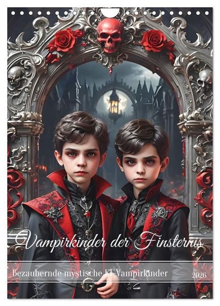 Produktbild: Vampirkinder der Finsternis (Wandkalender 2026 DIN A4 hoch), CALVENDO Monatskalender