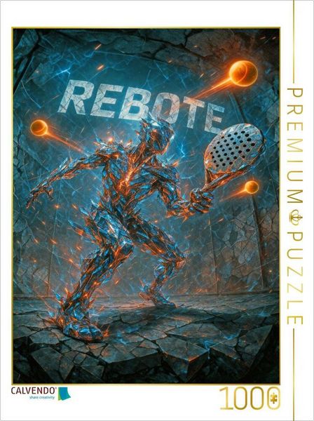 Produktbild: CALVENDO Puzzle Rebote - Energiegeladener Padel Moment | 1000 Teile Lege-Gr&ouml;&szlig;e 64x48cm Foto-Puzzle f&uuml;r gl&uuml;ckliche Stunden