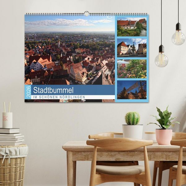 Produktbild: Stadtbummel im sch&ouml;nen N&ouml;rdlingen (Wandkalender 2026 DIN A2 quer), CALVENDO Monatskalender