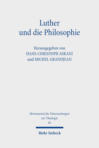 Produktbild: Luther und die Philosophie