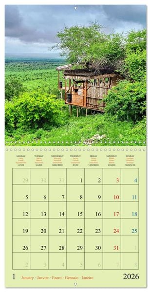 Produktbild: Discover Soroi Lions Bluff Lodge - Kenya (Wall Calendar 2026 12 &times; 12 Inch) CALVENDO 12 Month Wall Calendar