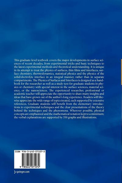 Produktbild: Physics of Surfaces and Interfaces