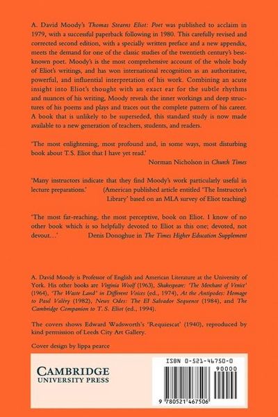 Produktbild: Thomas Stearns Eliot, Poet