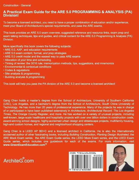 Produktbild: Programming & Analysis (PA) ARE 5.0 Exam Guide (Architect Registration Examination), 2nd Edition