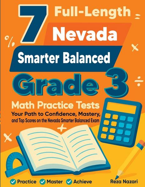 Produktbild: 7 Full-Length Nevada Smarter Balanced Grade 3 Math Practice Tests