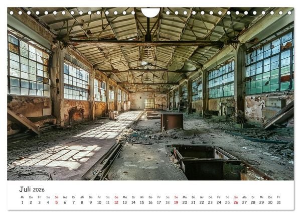 Produktbild: KI - Lost Places aus dem Rechner (Wandkalender 2026 DIN A4 quer), CALVENDO Monatskalender