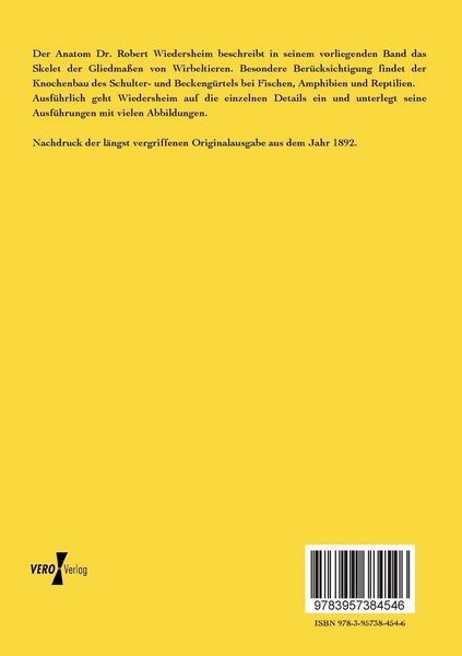 Produktbild: Das Gliedmassenskelett der Wirbeltiere