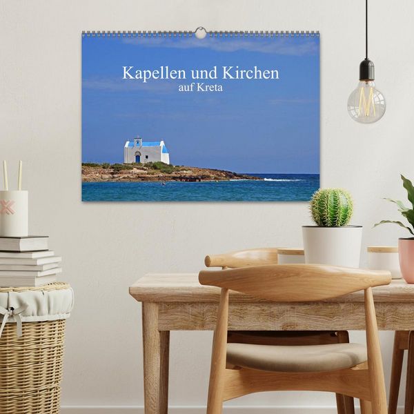 Produktbild: Kapellen und Kirchen auf Kreta (Wandkalender 2026 DIN A3 quer), CALVENDO Monatskalender