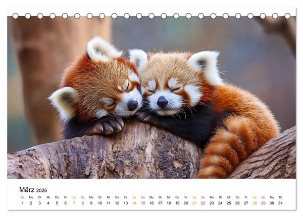 Produktbild: Wenn Tierchen tr&auml;umen (Tischkalender 2026 DIN A5 quer), CALVENDO Monatskalender