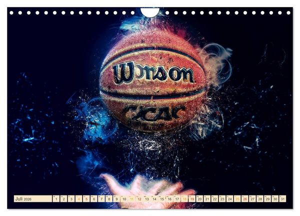 Produktbild: Basketball extrem (Wandkalender 2026 DIN A4 quer), CALVENDO Monatskalender