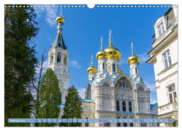 Produktbild: Karlovy Vary - Stadt der heilenden Quellen (Wandkalender 2026 DIN A3 quer), CALVENDO Monatskalender