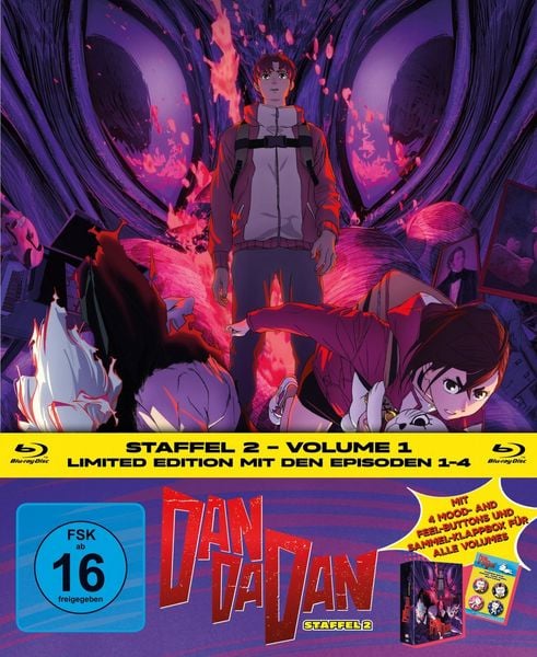 Produktbild: DAN DA DAN - Staffel 2, Volume 1 LTD. - Mit Button-Set und Sammelklappbox f&uuml;r alle Volumes