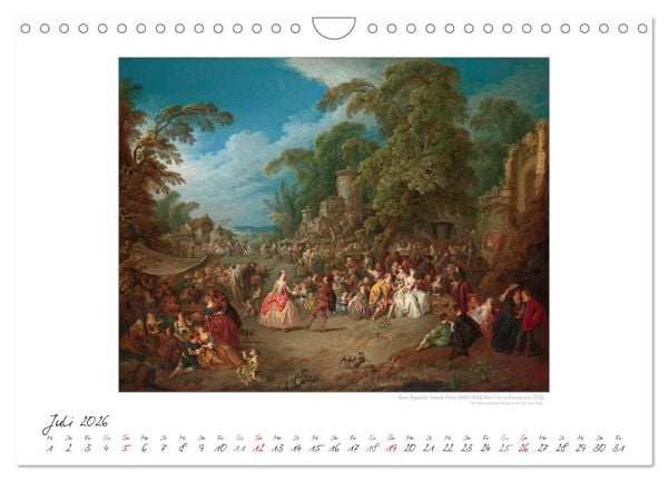 Produktbild: Party Time - Das Fest in der Kunst Kunstkalender (Wandkalender 2026 DIN A4 quer), CALVENDO Monatskalender