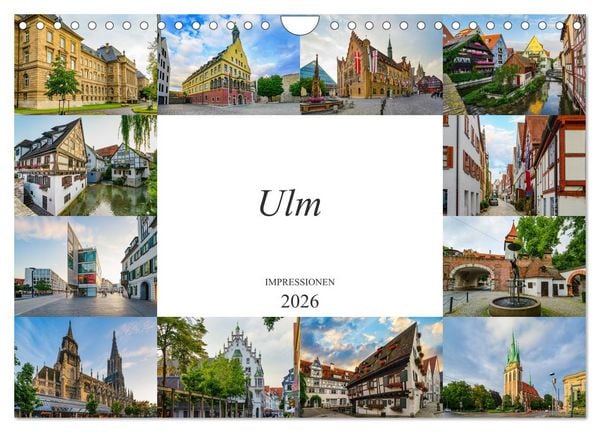 Produktbild: Ulm Impressionen (Wandkalender 2026 DIN A4 quer), CALVENDO Monatskalender
