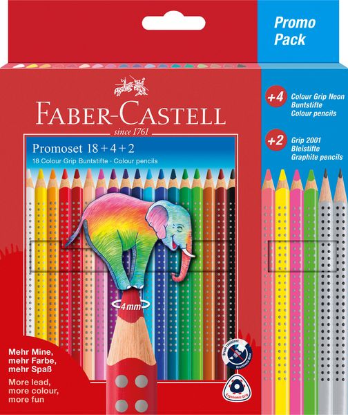Produktbild: Faber-Castell Buntstifte Colour Grip, 24er Set