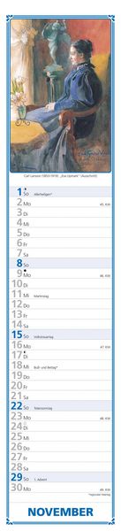 Produktbild: Paulines Küchenplaner 2026 - Streifenplaner - Wandplaner - Küchen-Kalender - 11,3x49,5