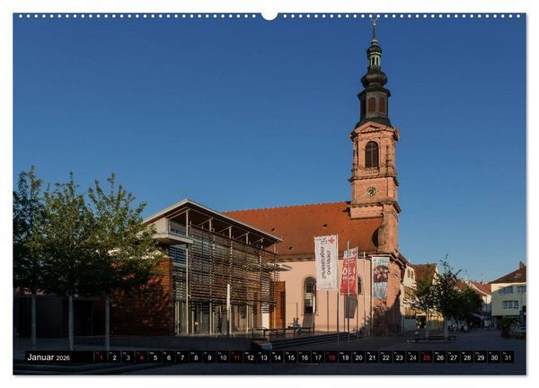 Produktbild: Schwetzinger Stadtansichten (hochwertiger Premium Wandkalender 2026 DIN A2 quer), Kunstdruck in Hochglanz