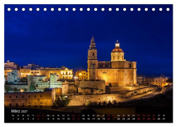Produktbild: Malta entdecken Malta, Gozo, Comino (Tischkalender 2027 DIN A5 quer), CALVENDO Monatskalender