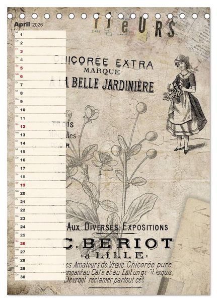 Produktbild: Vintage Welten (Tischkalender 2026 DIN A5 hoch), CALVENDO Monatskalender