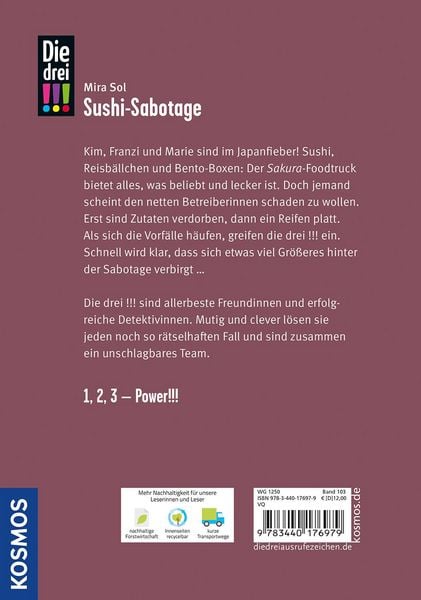 Produktbild: Die drei !!!, 103, Sushi-Sabotage
