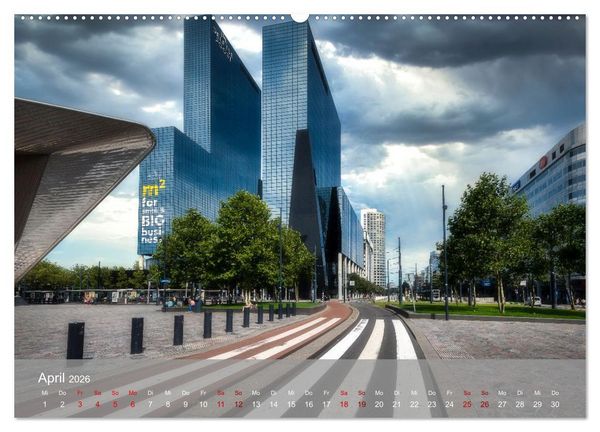 Produktbild: Rotterdam - Die heimliche Hauptstadt der Niederlande (Wandkalender 2026 DIN A2 quer), CALVENDO Monatskalender