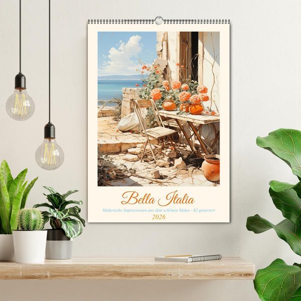 Produktbild: Bella Italia (Wandkalender 2026 DIN A2 hoch), CALVENDO Monatskalender