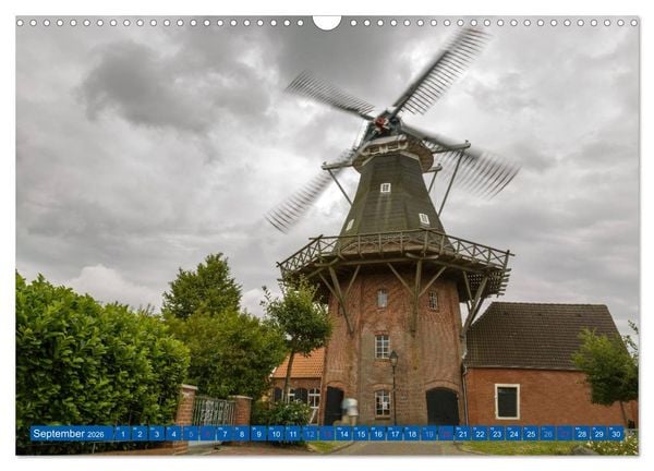 Produktbild: Die Krummh&ouml;rn Gemeinde in Ostfriesland (Wandkalender 2026 DIN A3 quer), CALVENDO Monatskalender