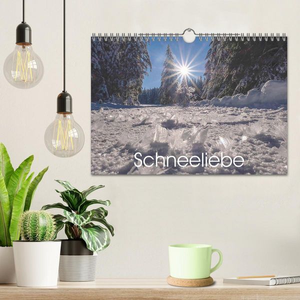 Produktbild: Schneeliebe (Wandkalender 2026 DIN A4 quer), CALVENDO Monatskalender