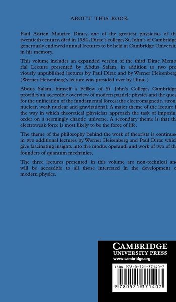 Produktbild: Unification of Fundamental Forces