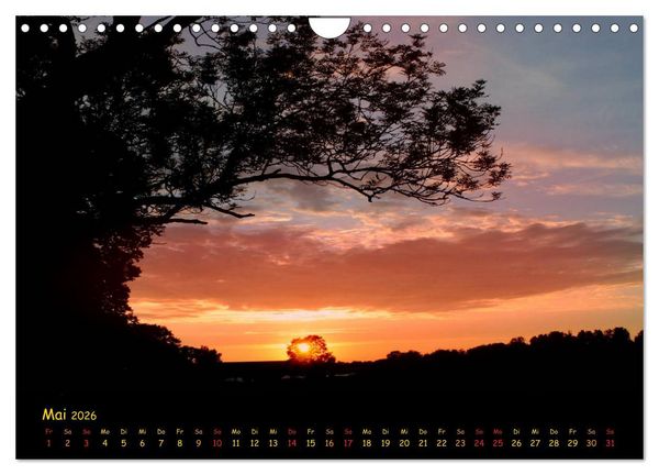 Produktbild: wenn die Sonne schlafen geht (Wandkalender 2026 DIN A4 quer), CALVENDO Monatskalender