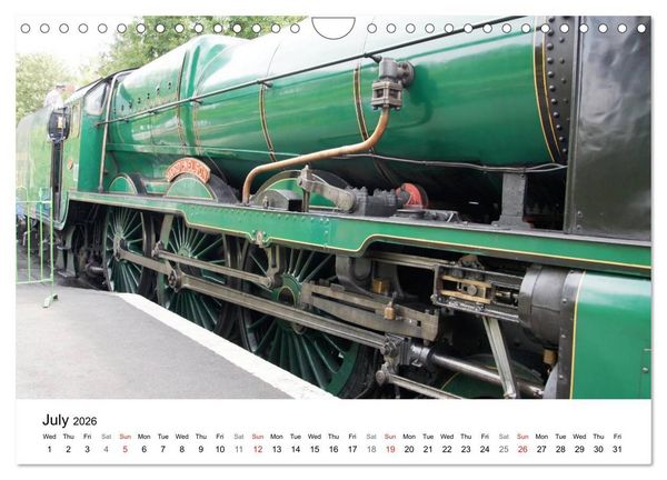 Produktbild: Englands Nostalgic Trains (Wall Calendar 2026 DIN A4 landscape), CALVENDO 12 Month Wall Calendar
