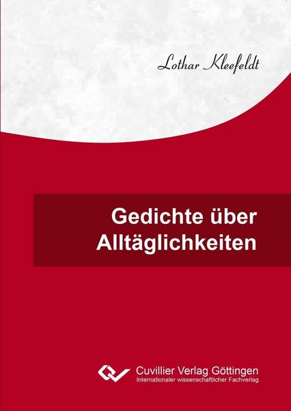Produktbild: Gedichte &uuml;ber Allt&auml;glichkeiten