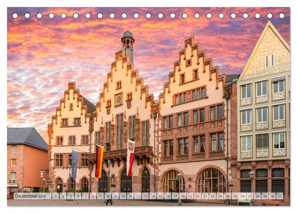 Produktbild: Frankfurt am Main Impressionen (Tischkalender 2026 DIN A5 quer), CALVENDO Monatskalender
