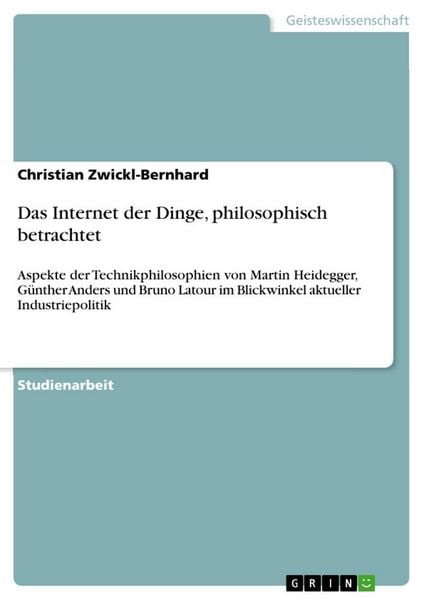 Produktbild: Das Internet der Dinge, philosophisch betrachtet