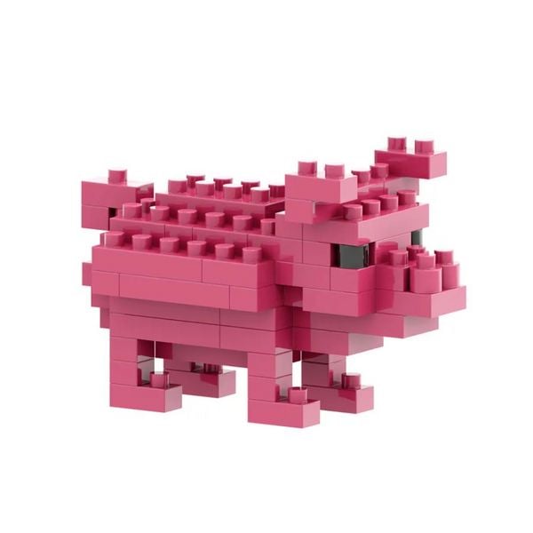 Produktbild: BRIXIES 220052 - Postkarte Gl&uuml;cksschwein, 3D Konstruktionsbausatz aus Ministeinen, 66 Teile