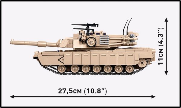 Produktbild: COBI Armed Forces 2632 - M1A2 Abrams, Bausatz 1:35, 1025 Klemmbausteine