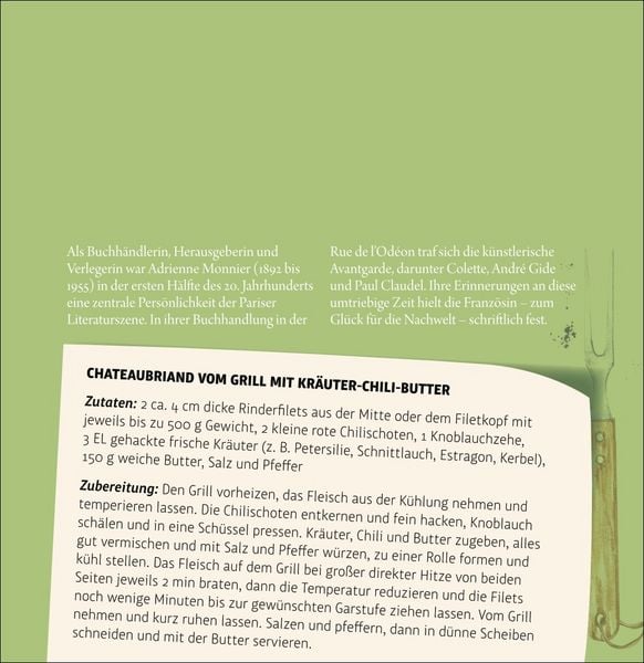 Produktbild: Der kleine literarische K&uuml;chenkalender Premium-Postkartenkalender 2027 - Mit Texten und Rezepten