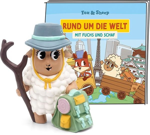 Produktbild: Content-Tonie: Rund um die Welt mit Fuchs & Schaf - Osaka & Serengeti