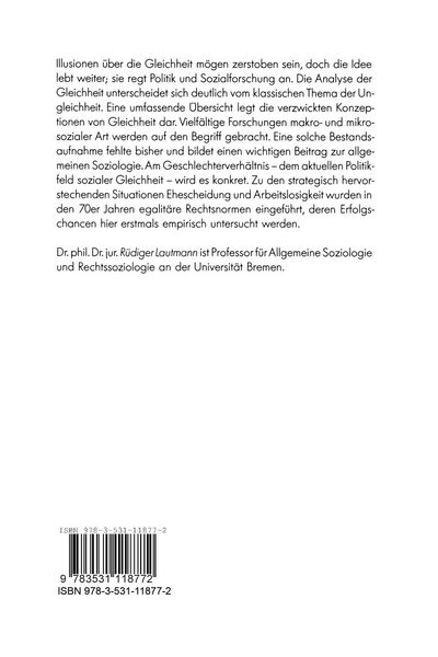 Produktbild: Die Gleichheit der Geschlechter und die Wirklichkeit des Rechts