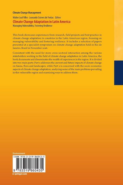 Produktbild: Climate Change Adaptation in Latin America