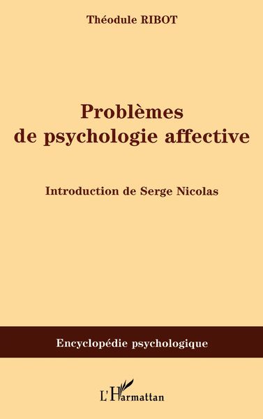 Produktbild: Probl&egrave;mes de psychologie affective
