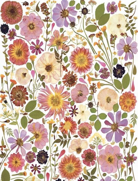 Produktbild: Beautiful Blooms Wrapping Paper Book