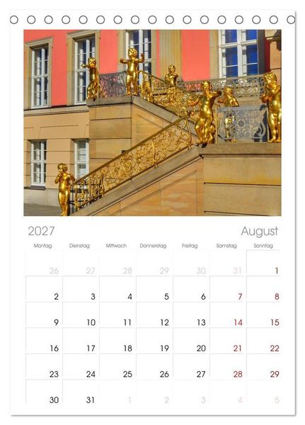 Produktbild: Tischplaner 2027 - POTSDAM. Du bist so sch&ouml;n (A5 Tischkalender zum Aufstellen) CALVENDO